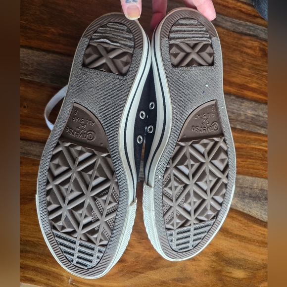 San Francisco Giants black Converse All Star high tops Custom chucks SF baseball - Picture 9 of 9